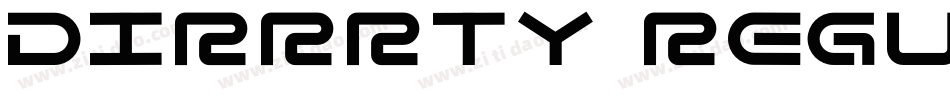 Dirrrty Regular字体转换